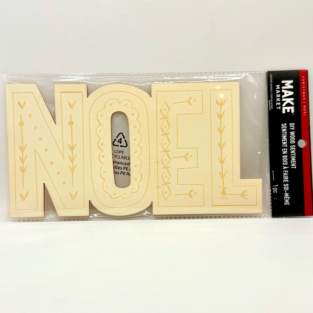 Make Market DIY Wood NOEL Christmas Decor Craft 9.5” x 5”